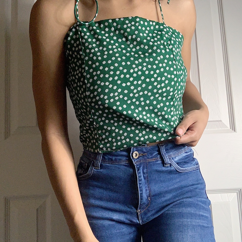 Green Polka Dot Shirt